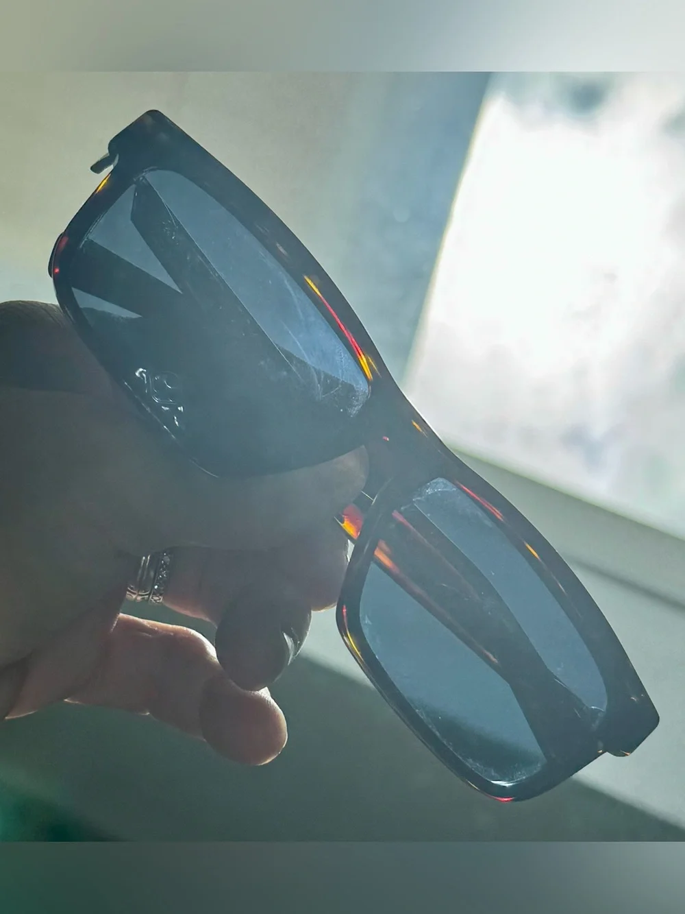 Dior Diorider tortoise frame blue lens Italy, STU TF05574554 serial#